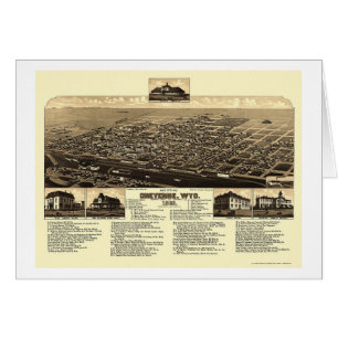 Cheyenne, WY Panoramic Map - 1882