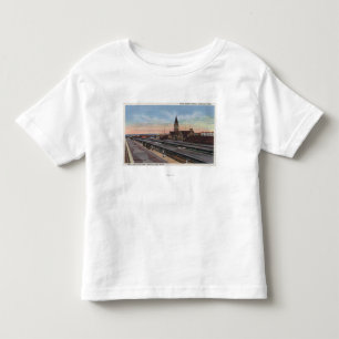 Cheyenne, WY - Union Pacific Railroad Station Kinder Shirts