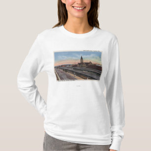 Cheyenne, WY - Union Pacific Railroad Station T-shirt