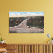 Cheyenne, WY - Viaduct & Main Outlet for Motor Canvas Afdruk (Insitu (Woonkamer))