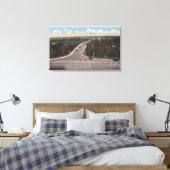 Cheyenne, WY - Viaduct & Main Outlet for Motor Canvas Afdruk (Insitu (Slaapkamer))