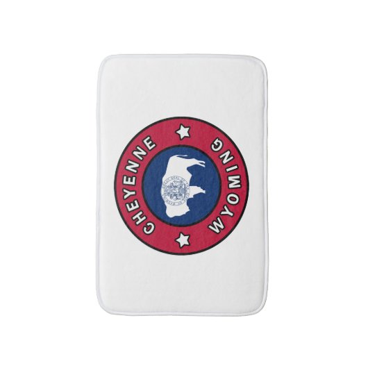 Cheyenne Wyoming Badmat (Voorkant Verticaal)