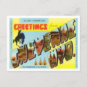 Cheyenne, Wyoming  Big Letters Briefkaart