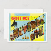 Cheyenne, Wyoming Big Letters Briefkaart (Voorkant / Achterkant)