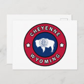 Cheyenne Wyoming Briefkaart (Voorkant / Achterkant)