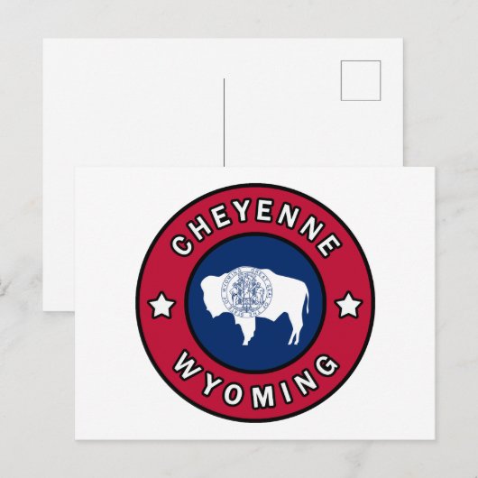 Cheyenne Wyoming Briefkaart (Voorkant / Achterkant)