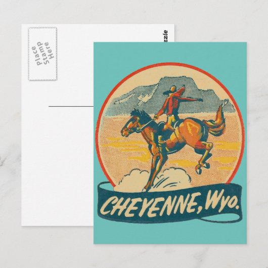 Cheyenne, Wyoming Briefkaart (Voorkant / Achterkant)