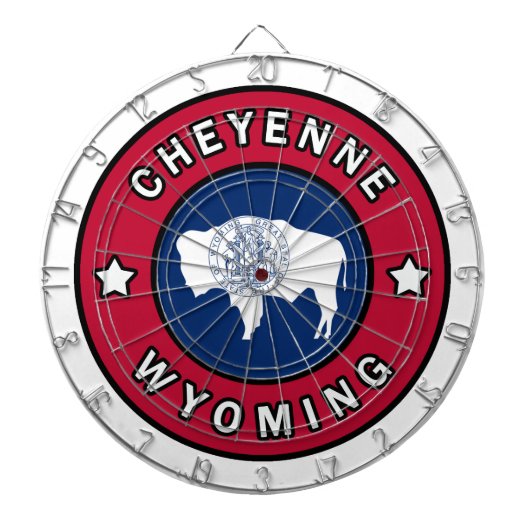 Cheyenne Wyoming Dartbord (Voorkant)