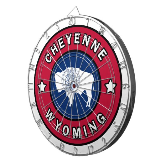 Cheyenne Wyoming Dartbord (Voorkant Rechts)