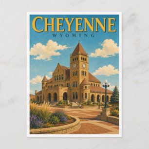 Cheyenne Wyoming Depot Plaza GeoSaga Briefkaart