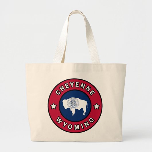 Cheyenne Wyoming Grote Tote Bag (Voorkant)