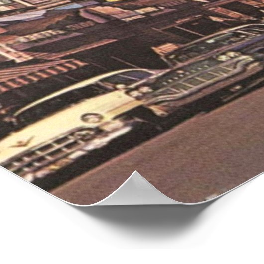 Cheyenne Wyoming, het Uitzicht van de jaren 60 Poster (Hoek)