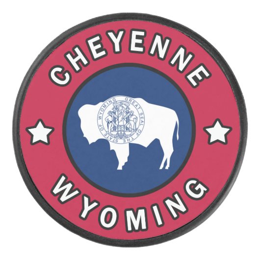 Cheyenne Wyoming Hockey Puck (Voorkant)