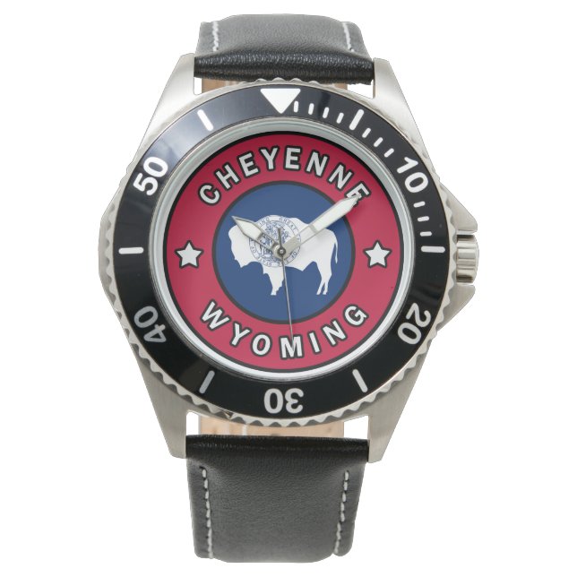 Cheyenne Wyoming Horloge (Voorkant)