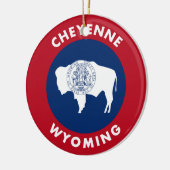 Cheyenne Wyoming Keramisch Ornament (Links)