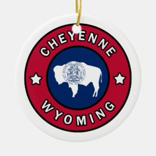 Cheyenne Wyoming Keramisch Ornament
