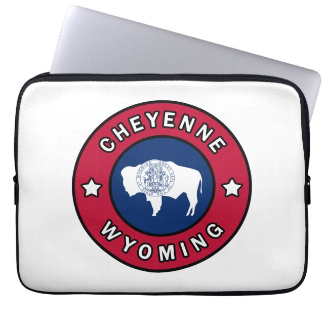 Cheyenne Wyoming Laptop Sleeve (Voorkant)