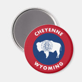 Cheyenne Wyoming Magneet (Voorkant / Achterkant)