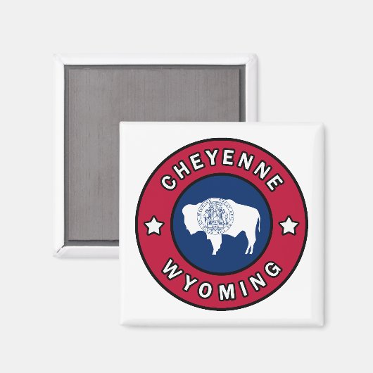 Cheyenne Wyoming Magneet (Voorkant / Achterkant)