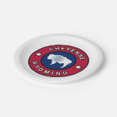 Cheyenne Wyoming Papieren Bordje (Gekanteld)