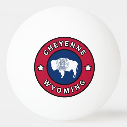 Cheyenne Wyoming Pingpongbal (Voorkant)