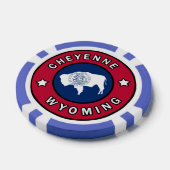 Cheyenne Wyoming Poker Chips (Enkel)