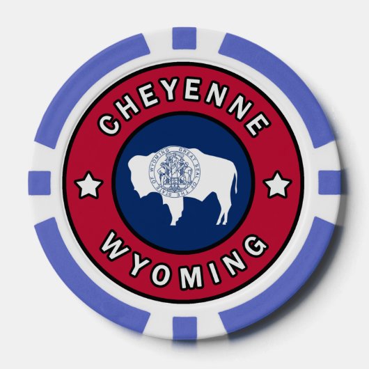 Cheyenne Wyoming Poker Chips (Voorkant)