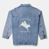 Cheyenne Wyoming Rodeo Bull Riding Denim Jacket (Achterkant)