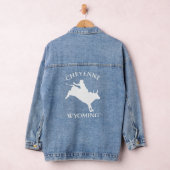 Cheyenne Wyoming Rodeo Bull Riding Denim Jacket (Hangar)