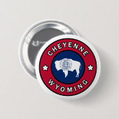Cheyenne Wyoming Ronde Button 5,7 Cm (Voorkant /achterkant)