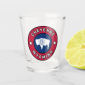 Cheyenne Wyoming Shot Glas (Voorkant)