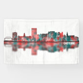 Cheyenne Wyoming Skyline Spandoek (Horizontaal)