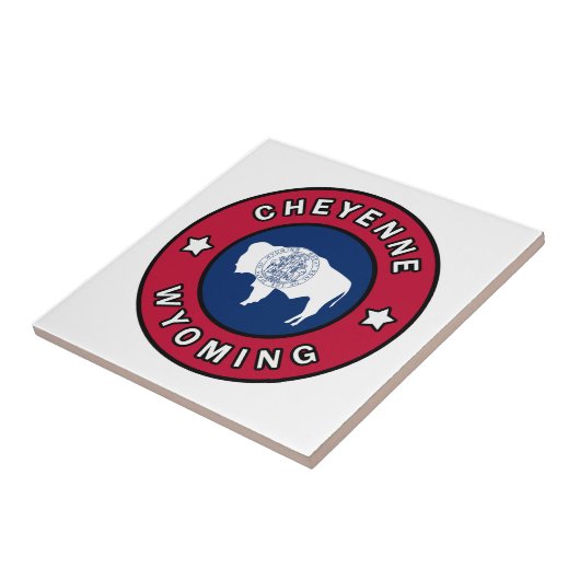 Cheyenne Wyoming Tegeltje (Zijkant)
