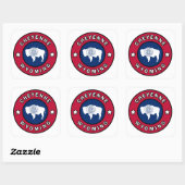 Cheyenne Wyoming Vierkante Sticker (Vel)