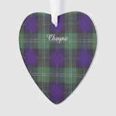 Cheyne clan Pset Scottish kilt tartan Ornament (voorkant)