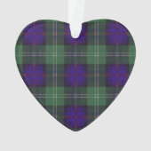 Cheyne clan Pset Scottish kilt tartan Ornament (achterkant)