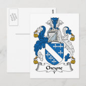 Cheyne Family Crest Briefkaart (Voorkant / Achterkant)