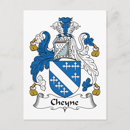 Cheyne Family Crest Briefkaart (Voorkant)