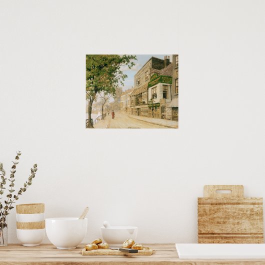 Cheyne Walk, Chelsea, 1857 Poster (Keuken)