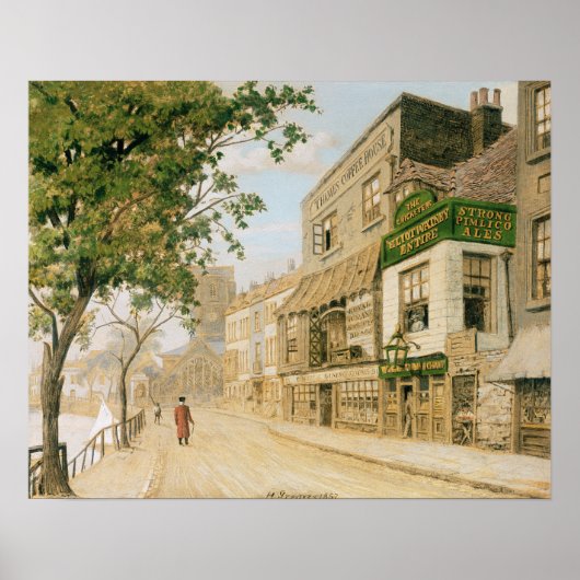 Cheyne Walk, Chelsea, 1857 Poster (Voorkant)