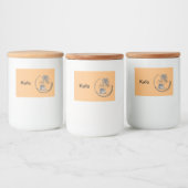 Chez Fafa Coffee Canister Voedselcontainer Etiket (Flessen)