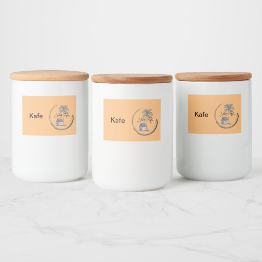 Chez Fafa Coffee Canister Voedselcontainer Etiket (Flessen)