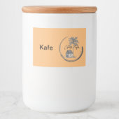 Chez Fafa Coffee Canister Voedselcontainer Etiket (Voorkant)
