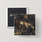 Chez Maxim's Vierkante Button 5,1 Cm (Voorkant /achterkant)