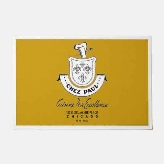 Chez Paul French Restaurant, Chicago, 1945-1964 Deurmat (Voorkant)
