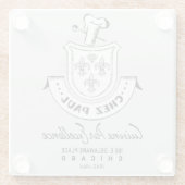 Chez Paul French Restaurant, Chicago, 1945-1964 Glazen Onderzetter (Achterkant)