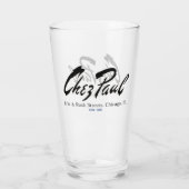 Chez Paul French Restaurant, Chicago Glas (Achterkant)