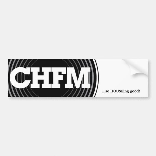 CHFM Bumpersticker2 ...Dus het huis is goed! Bumpersticker (Voorkant)