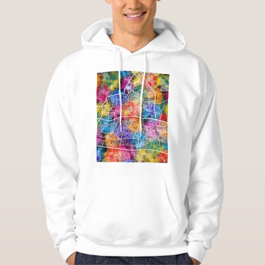 Chhatrapati Sambhajinagar Maharashtra City Map Hoodie (Voorkant)