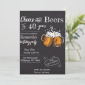 Chheers and Beers 60 40th 50th 30th 21st Kaart (Staand voorkant)